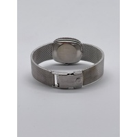 Large View Patek Philippe Ellipse 18K White Gold Diamond Set Ladies Bracelet Watch 21mm