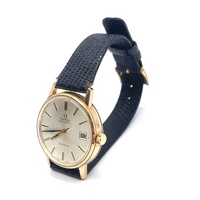 Omega Geneve 9K Gold Automatic Ladies Analog Watch Vintage Swiss Made