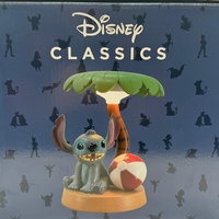 Large View Disney Lilo & Stitch Beach Lamp Palm Tree Bedside Light Collectible