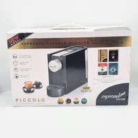 Espressotoria Piccolo Espresso Capsule Coffee Machine Compact Black