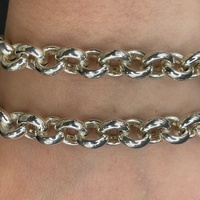 Ladies 925 Sterling Silver Belcher Link Necklace