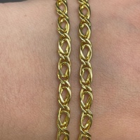 Unisex 18ct Yellow Gold Fancy Link Necklace