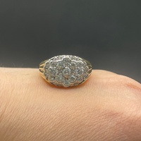 Ladies 18ct Yellow Gold Cubic Zirconia Ring