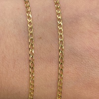 Unisex 9ct Yellow Gold Curb Link Necklace