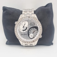 Marc Ecko E17522G1 Two Timer Dual Time Silver Stainless Steel Watch
