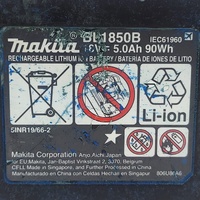 Makita BL1850B 18V 5.0Ah Li-Ion Battery Genuine LXT Cordless Power Tool Battery
