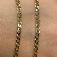 Unisex 9ct Yellow Gold Curb Link Necklace