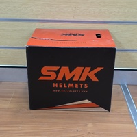 SMK Allterra X-Throttle MA575 Blue Orange Size M Motocross Helmet MX Off Road