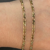 Unisex 9ct Yellow Gold Figaro Link Necklace