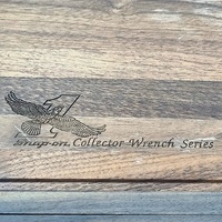 Snap-On Collector Wrench Set 5pc 24K Gold Engraved Nickel Chrome Boxed