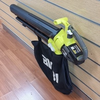 Ryobi OBV1800 Cordless Blower Vacuum 18V Brushless 201km/h Turbo with Bag