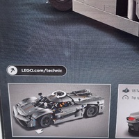 LEGO Technic Koenigsegg Jesko Absolut Grey Hypercar 42173 Set Ages 10+