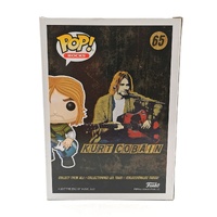 Funko Pop Rocks Kurt Cobain 65 Vinyl Figure Blue Guitar Collectible
