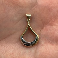 Ladies 9ct Yellow Gold Droplet Pendant