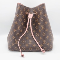 Louis Vuitton NeoNoe M44022 Monogram Canvas Bucket Bag Brown Pink