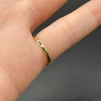 Unisex 18ct Yellow Gold Cubic Zirconia Ring