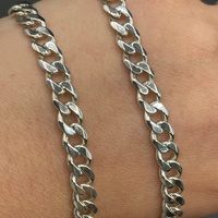 Mens 925 Sterling Silver Curb Link Necklace