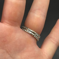 Ladies 18ct White Gold  Red Ruby and Diamonds Ring