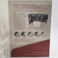 2015 Kiribati Gallipoli Landing $10 Silver Commemorative Coin Set