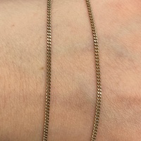 Ladies 9ct Rose Gold Curb Link Necklace & Oval Locket Pendant