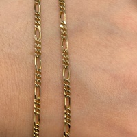 Unisex 9ct Yellow Gold Figaro Link Necklace