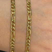 Unisex 18ct Yellow Gold Figaro Link Necklace