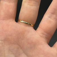 Ladies 9ct Yellow Gold Purple Gemstone Ring