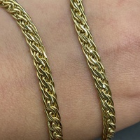 Ladies 9ct Yellow Gold Byzantine Link Necklace