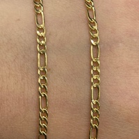 Unisex 9ct Yellow Gold Figaro Link Necklace