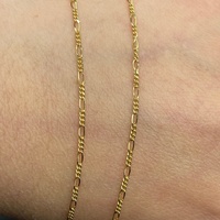 Unisex 9ct Yellow Gold Figaro Link Necklace