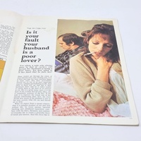 Man and Woman 8x Magazine Encyclopedia Adult Relationships 1970s Vintage