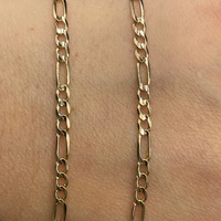 Unisex 9ct Yellow Gold Figaro Link Necklace