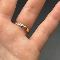Mens 9ct Yellow Gold Plain Wedding Band Ring