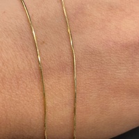 Ladies 9ct Yellow Gold Snake Link Necklace