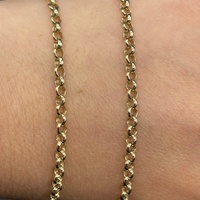 Ladies 9ct Yellow Gold Belcher Link Necklace