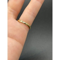 Ladies 18ct Yellow Gold Solitaire Natural Diamond Ring