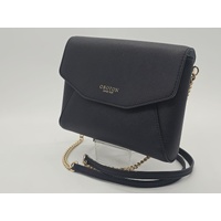 Oroton Mini Envelope Ladies Bag Leather Crossbody 20x15x4cm Black