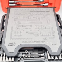 Bahco S106 106pcs 1/4 and 1/2 Inch Dynamic Driver Combined Socket Spanner Set