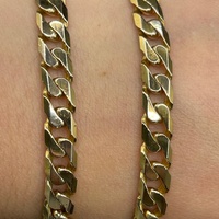 Unisex 9ct Yellow Gold Curb Link Necklace