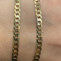 Unisex 9ct Yellow Gold Curb Link Necklace