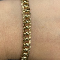 Ladies 9ct Yellow Gold Double Belcher Link Bracelet