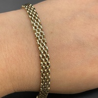 Ladies 9ct Yellow Gold Gate Link Bracelet