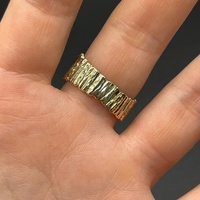 Ladies 9ct Yellow Gold Natural Diamond Cluster Ring