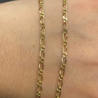 Unisex 9ct Yellow Gold Figaro Link Necklace