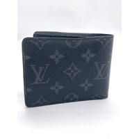 Louis Vuitton Monogram Eclipse Slender Wallet Black Leather
