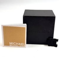 Michael Kors Runway MK8107 45mm Silver Black Mens Chronograph Watch