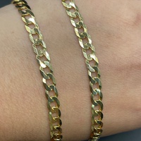 Unisex 9ct Yellow Gold Curb Link Necklace