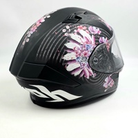 Airoh Full Face Helmet Valor Mad Matt Floral Design Size L 59-60