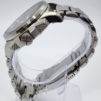 Fossil ME3081 Modern Machine Automatic Skeleton 50mm Silver Band Watch