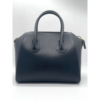 Givenchy Antigona Small Signature Series Black Leather Red Logo Bag MPD1119